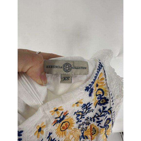 Herencia Collection Angelita Mini Embroidered Dress Women’s XS EUC - Picture 3 of 8